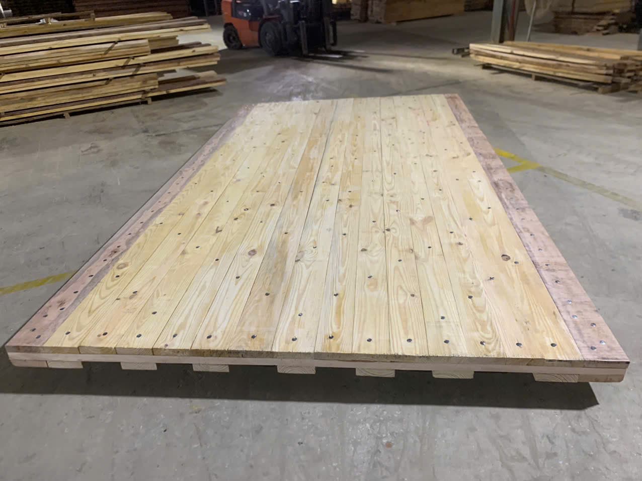 Wood Access Mat without Fingers - Southern Yellow Pine and Hardwood